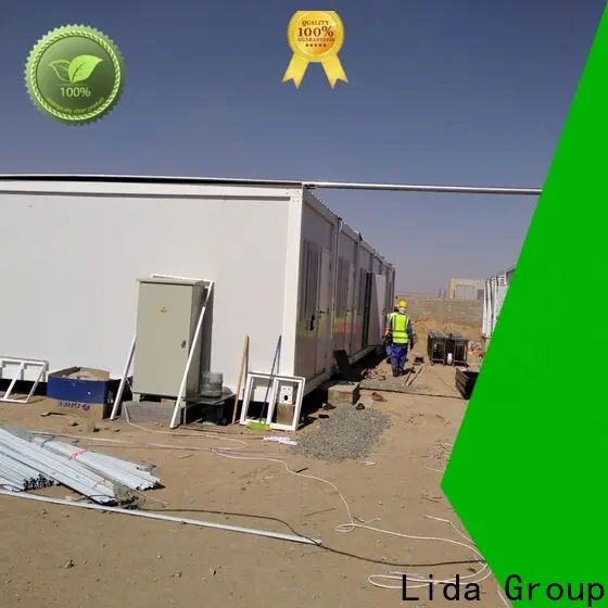 Lida يتم شحن منازل حاويات سيلاند الجماعية إلى الأعمال التجارية كمطبخ وغرفة للاستحمام 1