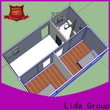 Lida يستخدم مصنع بناء المنازل لحاويات البضائع الجماعية كمكتب وغرفة اجتماعات ومهجع ومتجر 1
