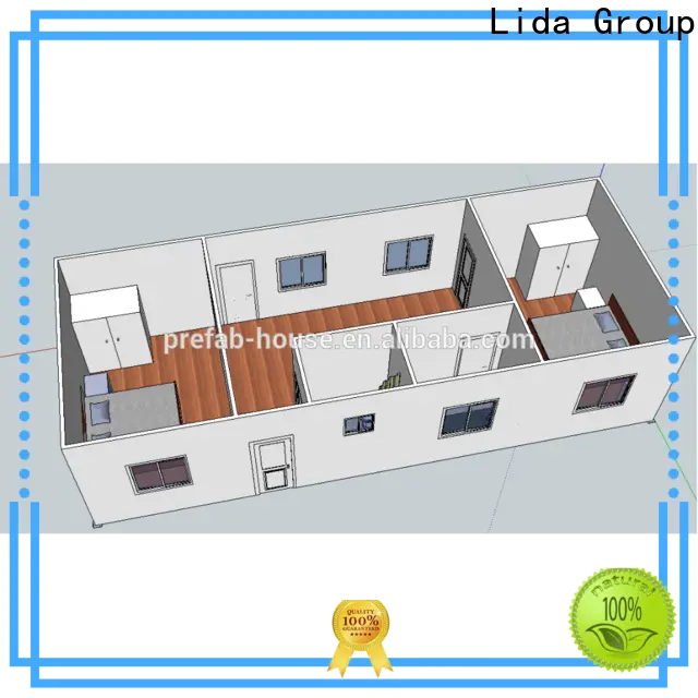 Lida Grupo Nueva casa con contenedor ISO enviada a una empresa utilizada como oficina, sala de reuniones, dormitorio y tienda 1
