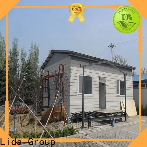 Lida Group Top prefab steel frame house shipped to business used as tourist villas 1