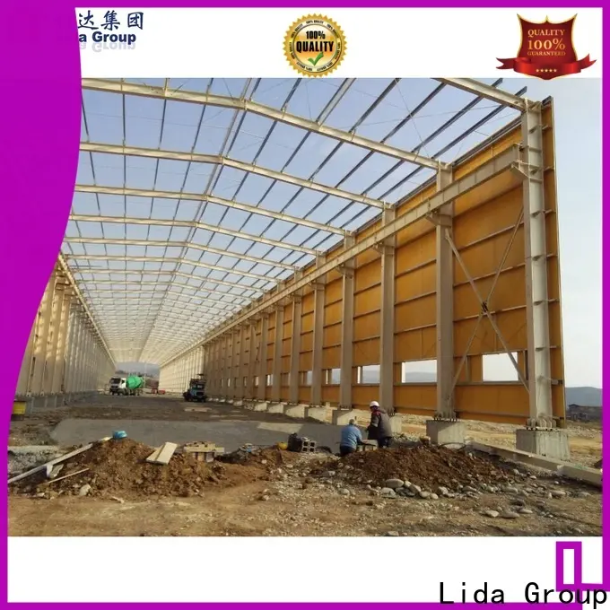 Lida Proceso de construcción de estructuras de acero del grupo Proveedores para invernaderos. 1