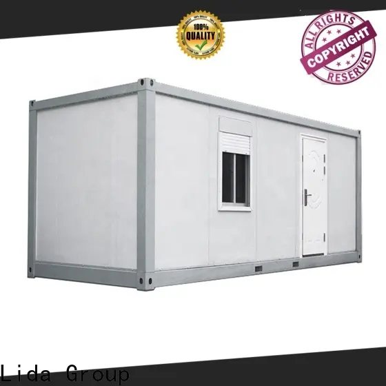 Lida Grupo Nueva carcasa de contenedor reciclado enviada a la empresa utilizada como stand, baño y sala de almacenamiento. 1