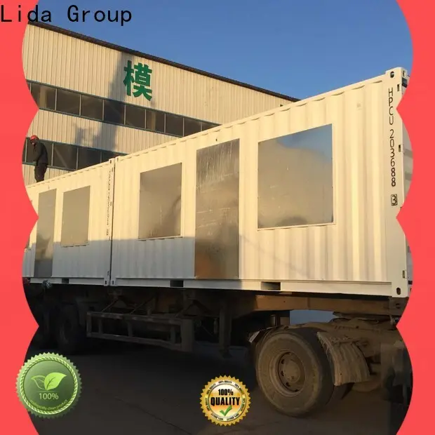 Top shipping container home contractors shipped to business used as booth, toilet, storage room 1