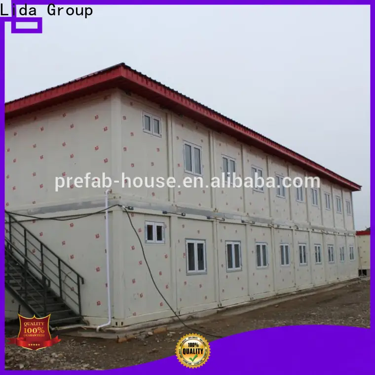 Lida Group storage containers made into homes factory used as kitchen, shower room 1
