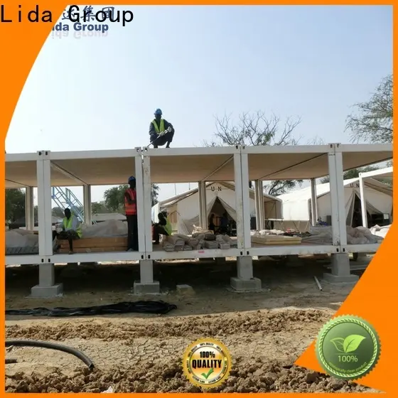 Lida Group shipping container houses prices shipped to business used as office, meeting room, dormitory, shop 1