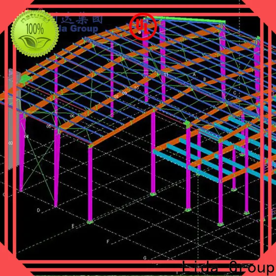 Lida Group Wholesale residential steel frame construction shipped to business for green house 1