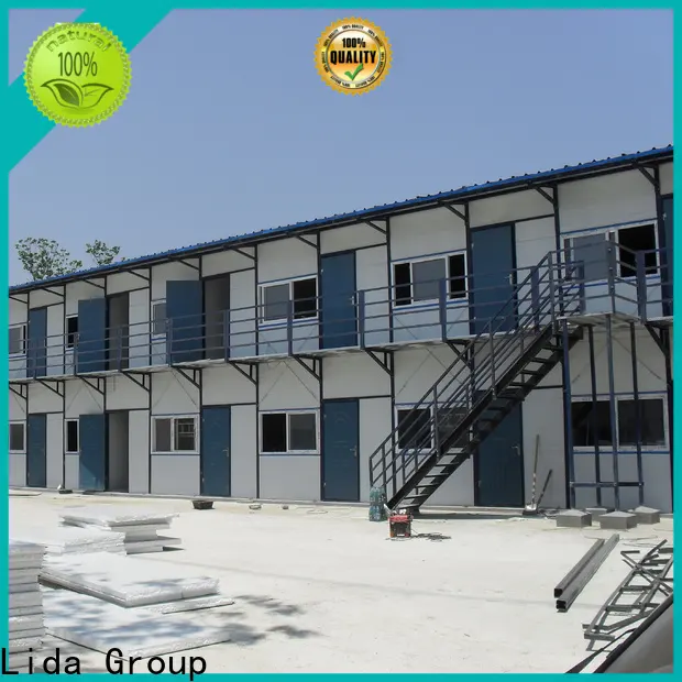 Lida Group two story modular homes shipped to business for Kiosk and Booth 1