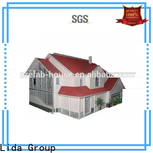 Latest light steel house china shipped to business used as private villas 1