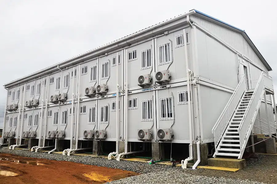 Casa contenedor aislada, minicasa portátil, módulo prefabricado personalizable 1