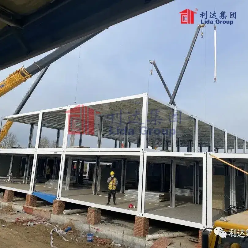 2025 Office and Shop Modular Container House - China Flat Pack-1744348804551627 1