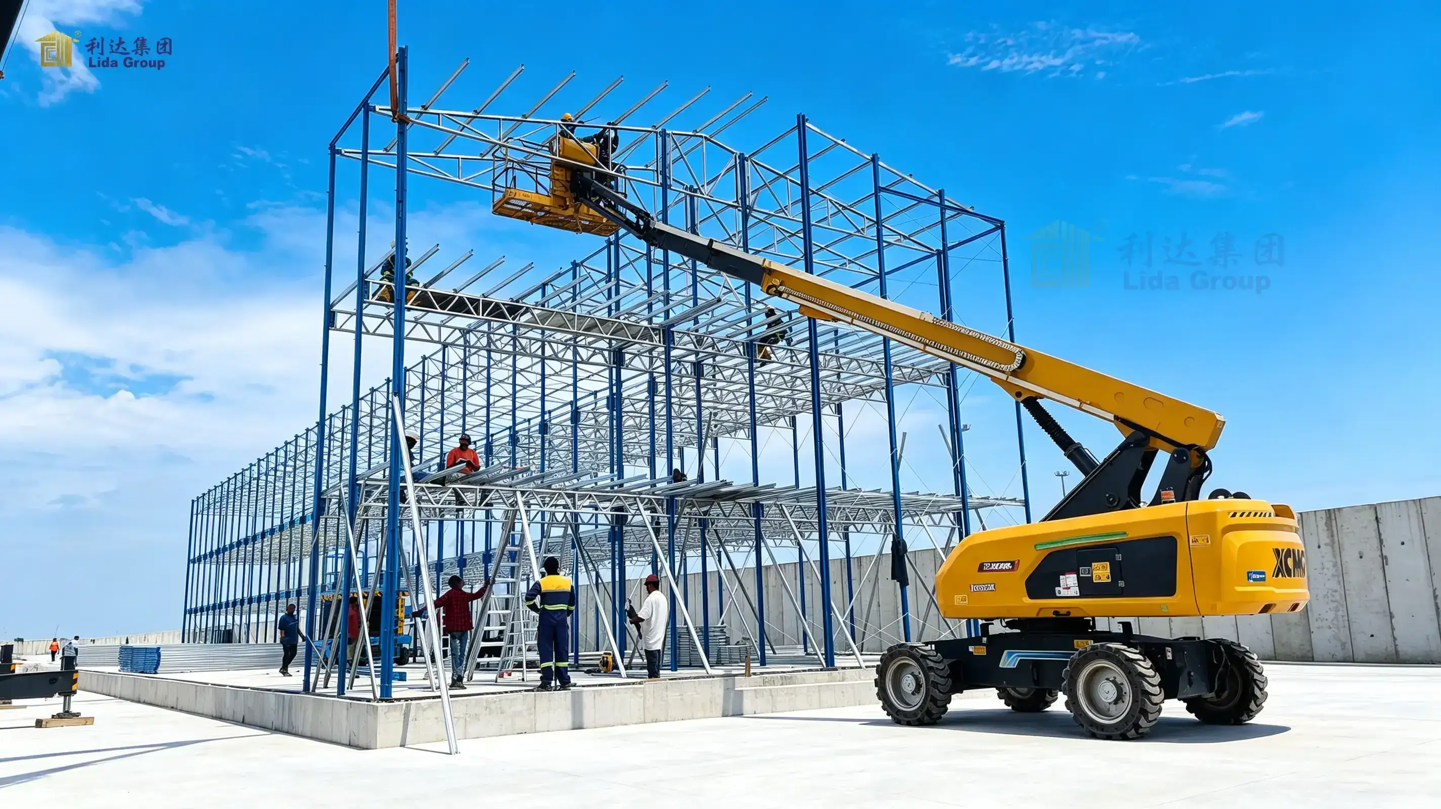 2026 Talleres Edificios de Fábrica Estructura de Acero Ligero Lida Grupo 1