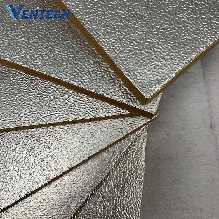 polyurethane (pu) foam pre-insulated duct panel phenolic foam insulation board with aluminum foil for HVAC air duct 1
