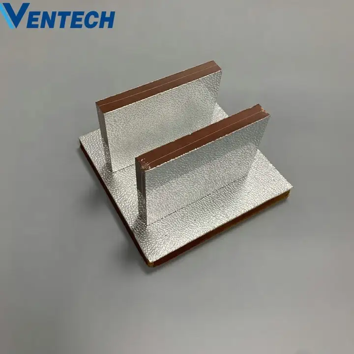 reinforced mesh aluminum foil tape phenolic pre-insulated air duct panel 1