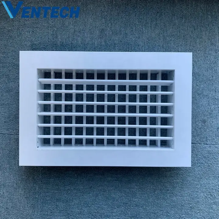 Hvac Air Conditioner Ventilation Adjustable Aluminum OBD Double Deflection Air Grille 1