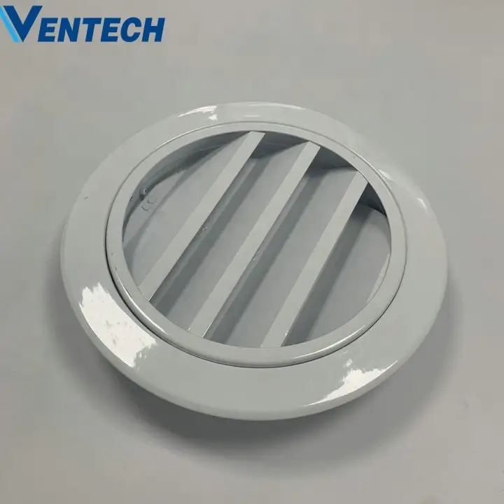Hvac System Supply Air White Coating Weather Louver 1