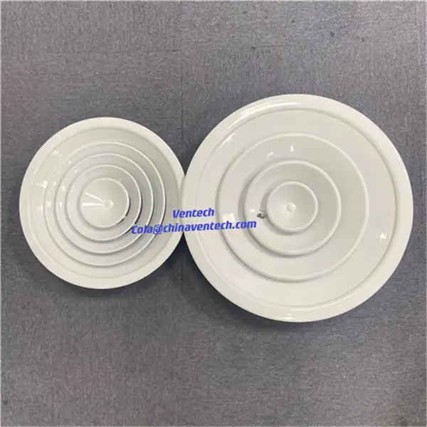 HVAC Round Ceiling Diffuser Wall Supply Air Diffuser with Plastic Damper 1