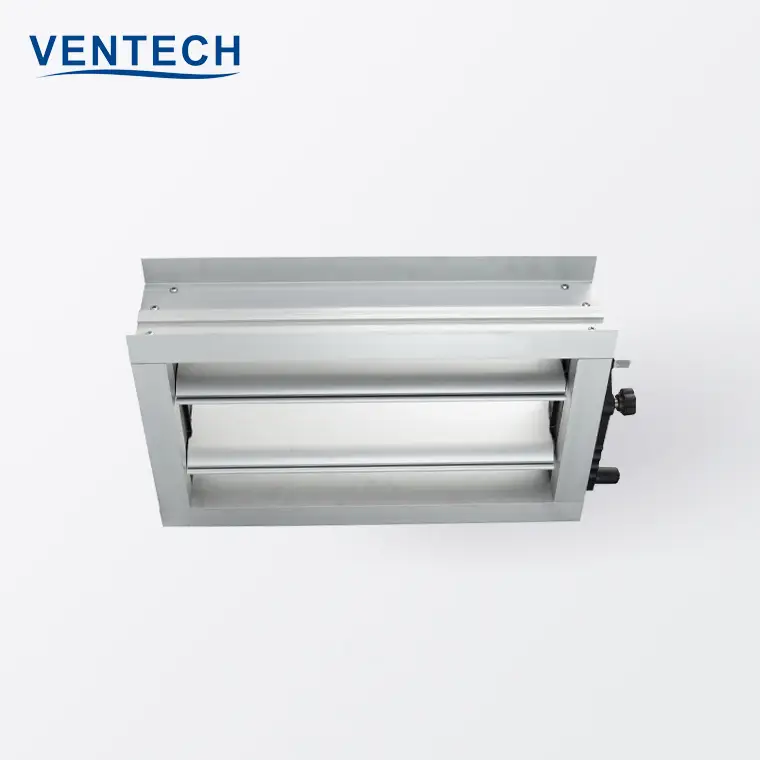 Hvac Round Ducts Galvanized Volume Non-Return Damper Back