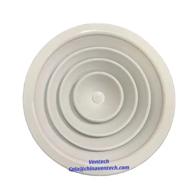 Ventech  HVAC Hot Selling  Aluminum Air Ceiling Diffuser Round Air Diffuser 1