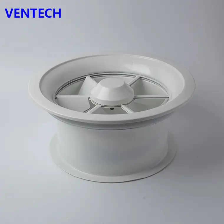 HVAC System Duct Mounting High Ceiling  Round Swirl Air Diffuser for Ventilation 1