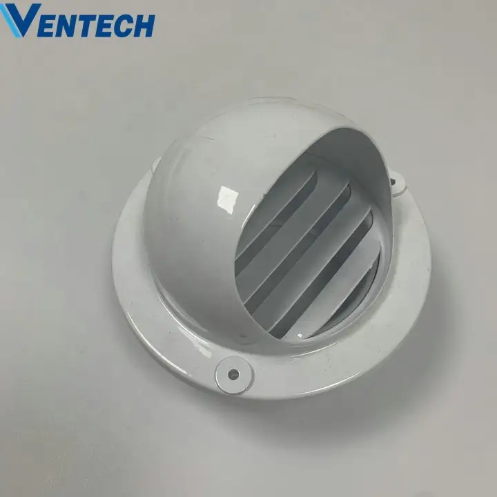 Hvac Aluminum Outlet Round And Wall Air Vent Ball Weather Louver For Ventilation 1