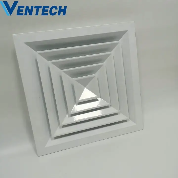 Hvac Air Conditioning United State Design Steel Cone Square Ceiling Diffuser 1