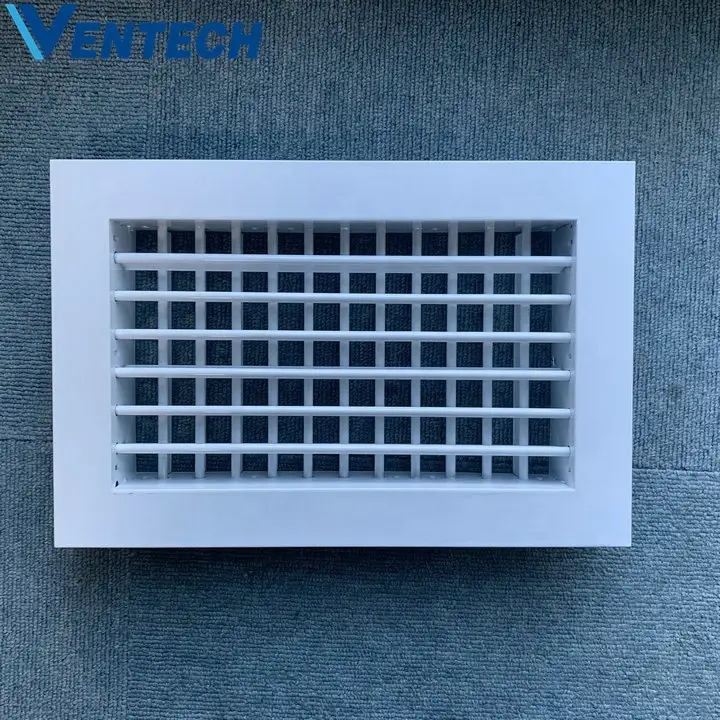 Ventech Roof Vents Customized Deflection Grille Vent Outlet Adjustable Double Deflection Grilles For Hvac System 1