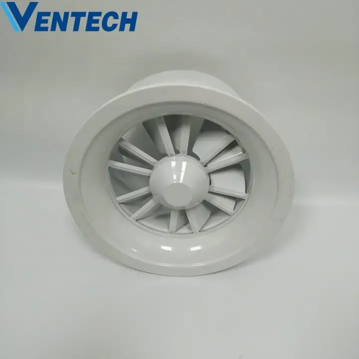Hvac System Conditioning Outlet Aluminum Decorative Round Swirl Air Diffuser For Ventilation 1