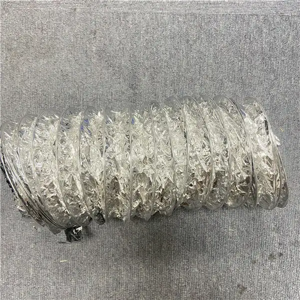 HVAC SYSTEM  Air Cooling Round Aluminum Flexible Non Insulation Duct for Ventilation 1