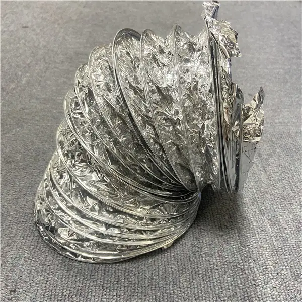 HVAC SYSTEM   Pir Air Duct Panel Round Aluminum Flexible Non Insulation Duct for Ventilation 1
