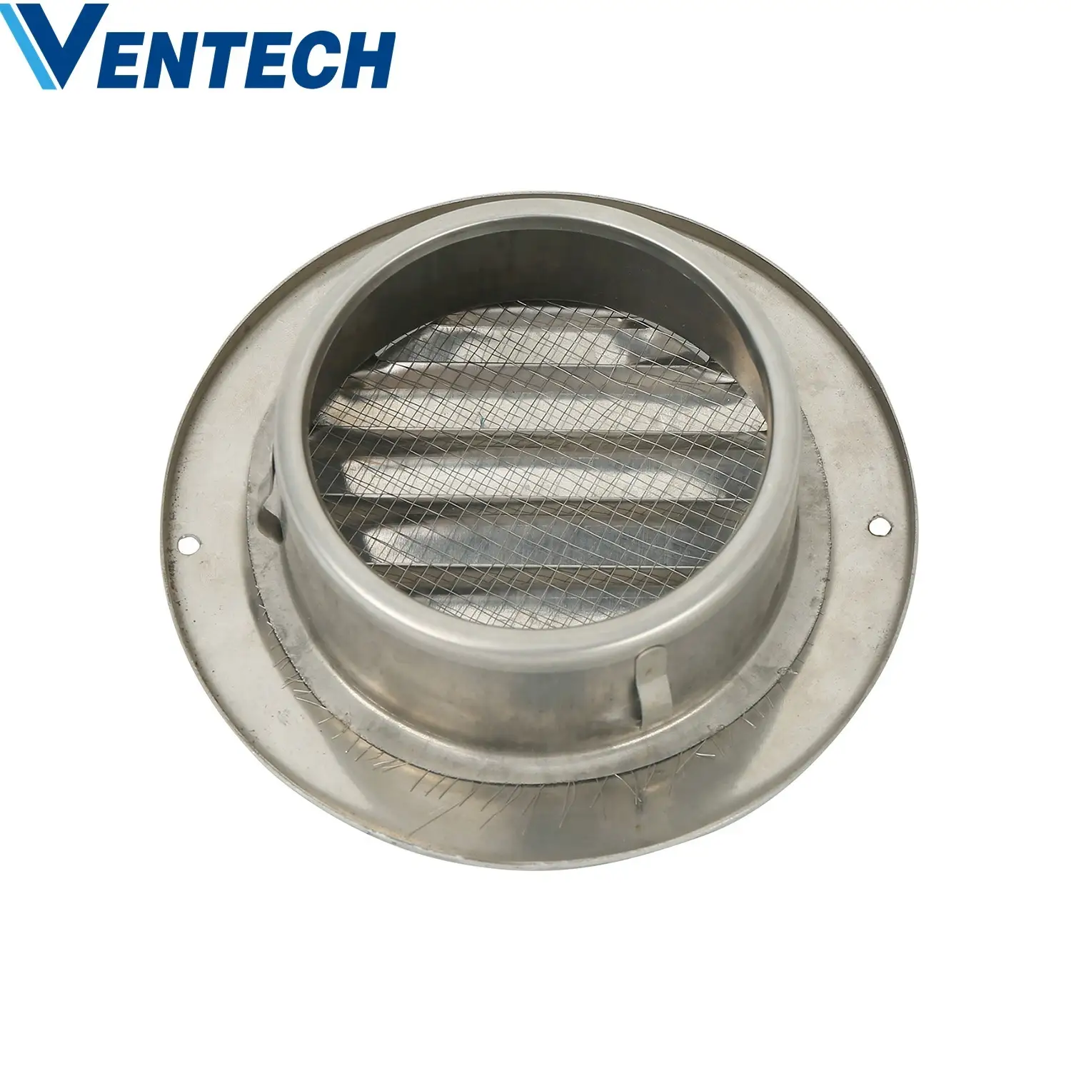 Hvac Wall Ventilation Exhaust Air Conditioner Adjustable Vent Duct Louvers Stainless Steel Round Waterproof Weather Louvers 1