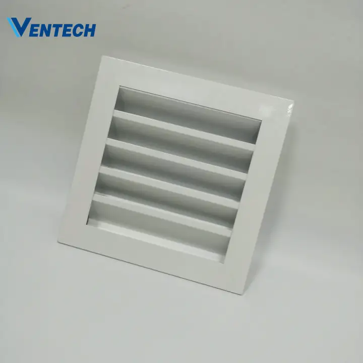 HVAC Wall Louver Vent Aluminum Intake Air Conditioner Adjustable Weather Louvers 1