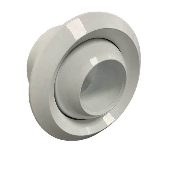 Hvac System Supply Air Duct Ceiling Conditioning Diffuser Ball Spout ...