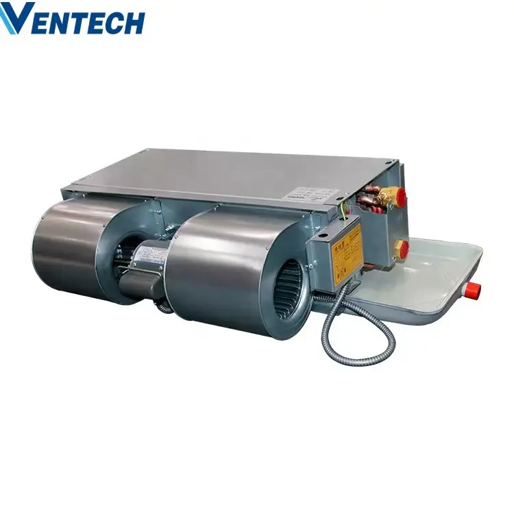 Ventech air conditioning ducted 4 pipe cooling fan coil unit with plenum 1