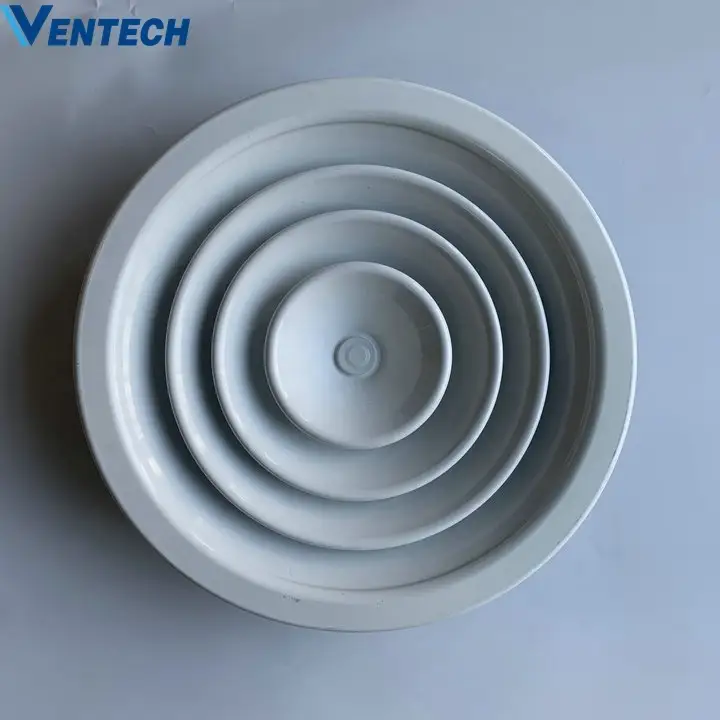 HVAC round air valve for ventilation outlet air vent duct diffuser with plastic disc air valve 1
