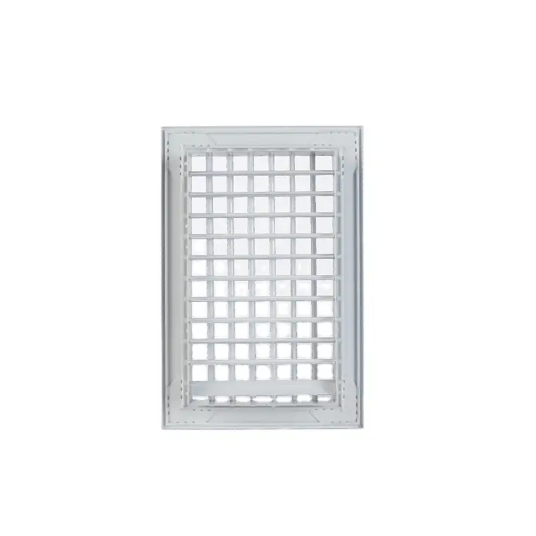 Air conditioning ceiling air vent aluminum supply return double deflection grille with obd 1