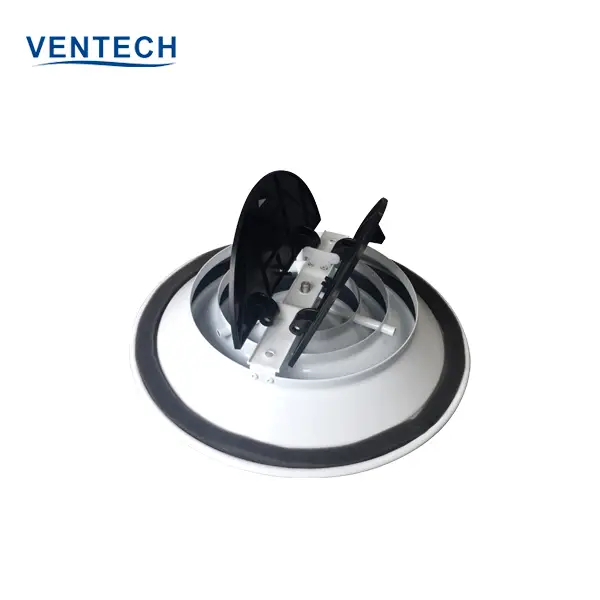 HVAC Aluminum Round Ceiling Diffuser  Air Conditioning Ceiling Diffuser with Air Damper 1