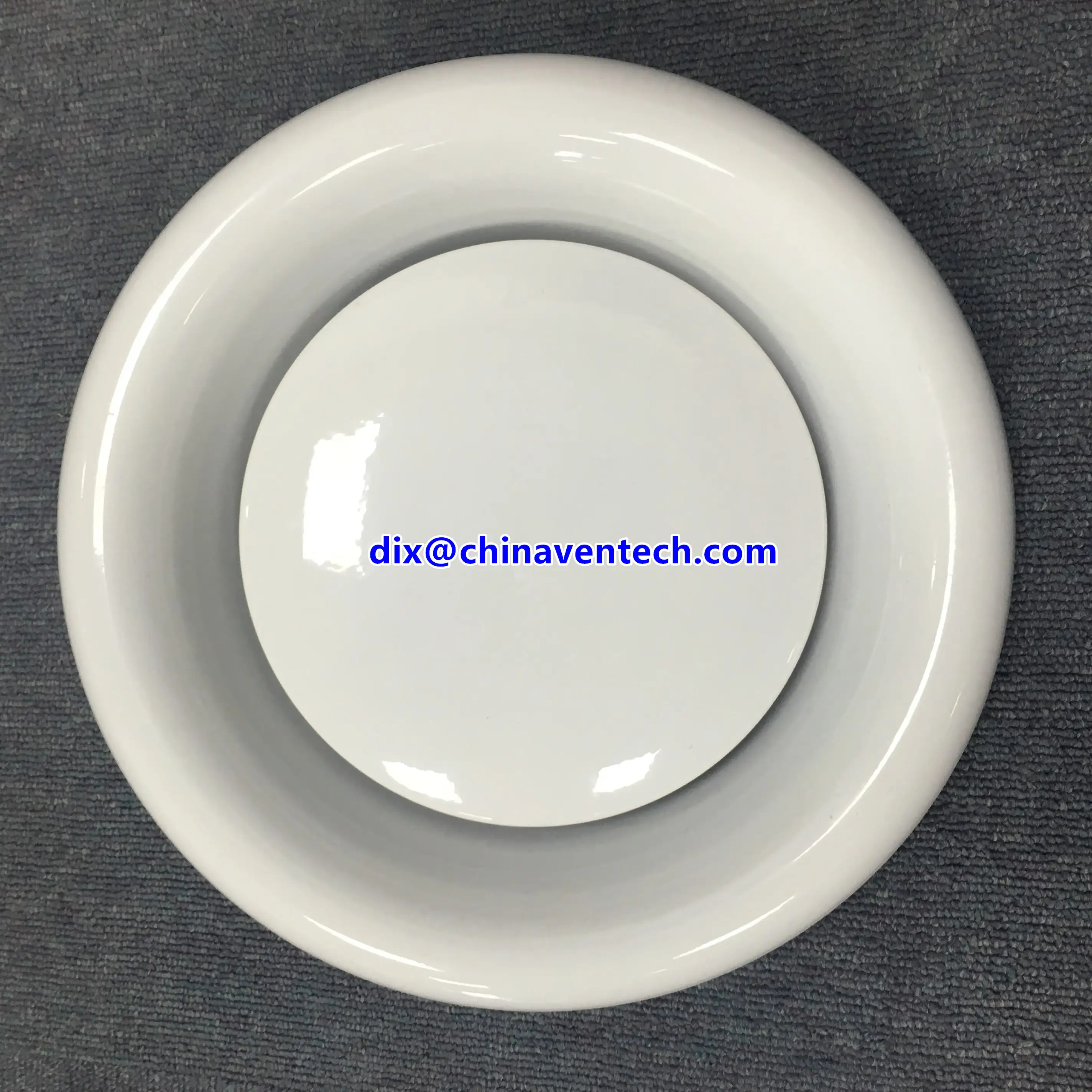 Adjusted Clockwise Round Ceiling Air Vent Regulated Disc Valve Diffuser 1