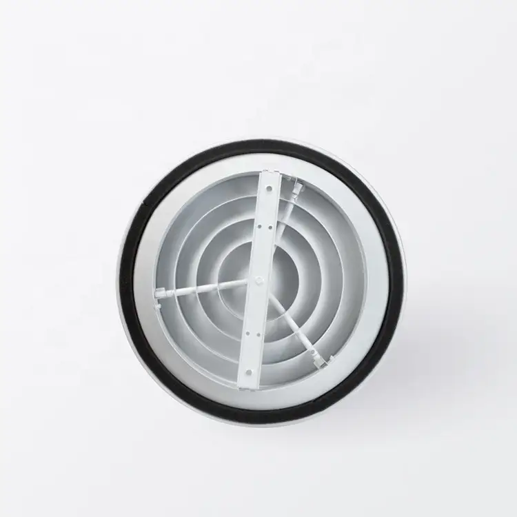 VENTECH hvac white powder coating aluminum adjustable air ceiling round diffuser 1