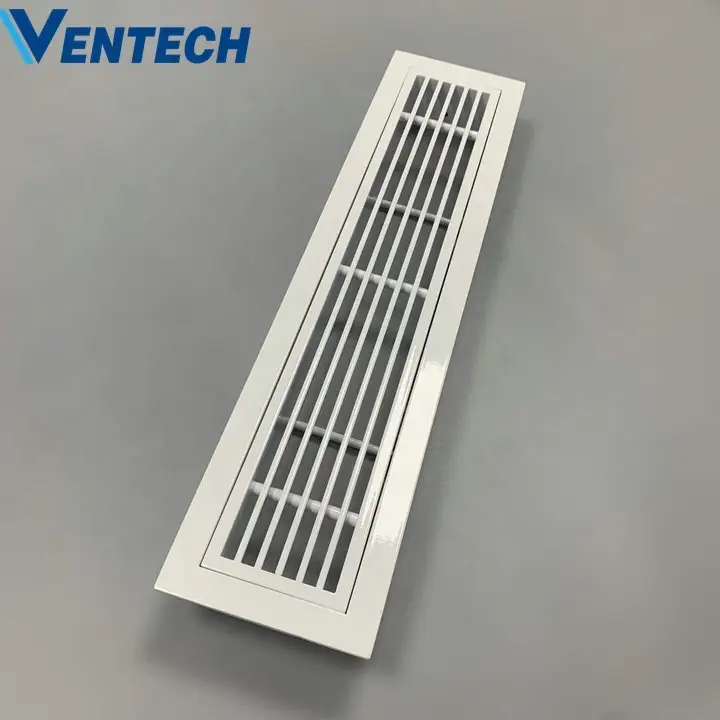 Anodized Silver Aluminum Decorative Floor Grille 1