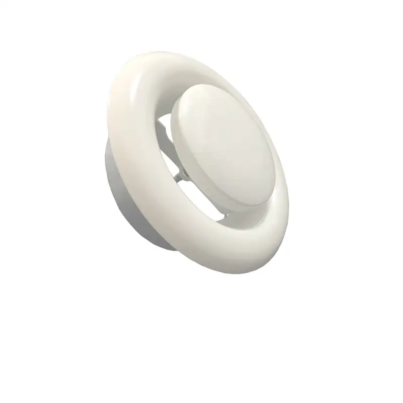 Ceiling Mounted Air Disc Valve Toilet Round Air Diffuser Made of GI 1