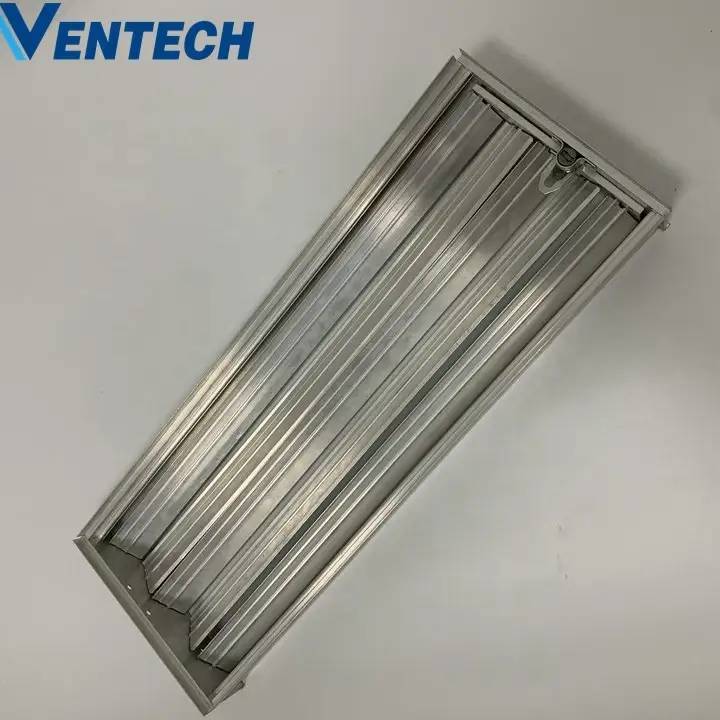 Hvac System Aluminum Adjustable Opposed Blade Control Damper With Plenum Box 1