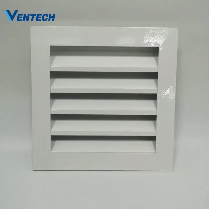 HVAC Price Of Glass Waterproof Shutter Aluminum Exterior Wall Weather Louver 1