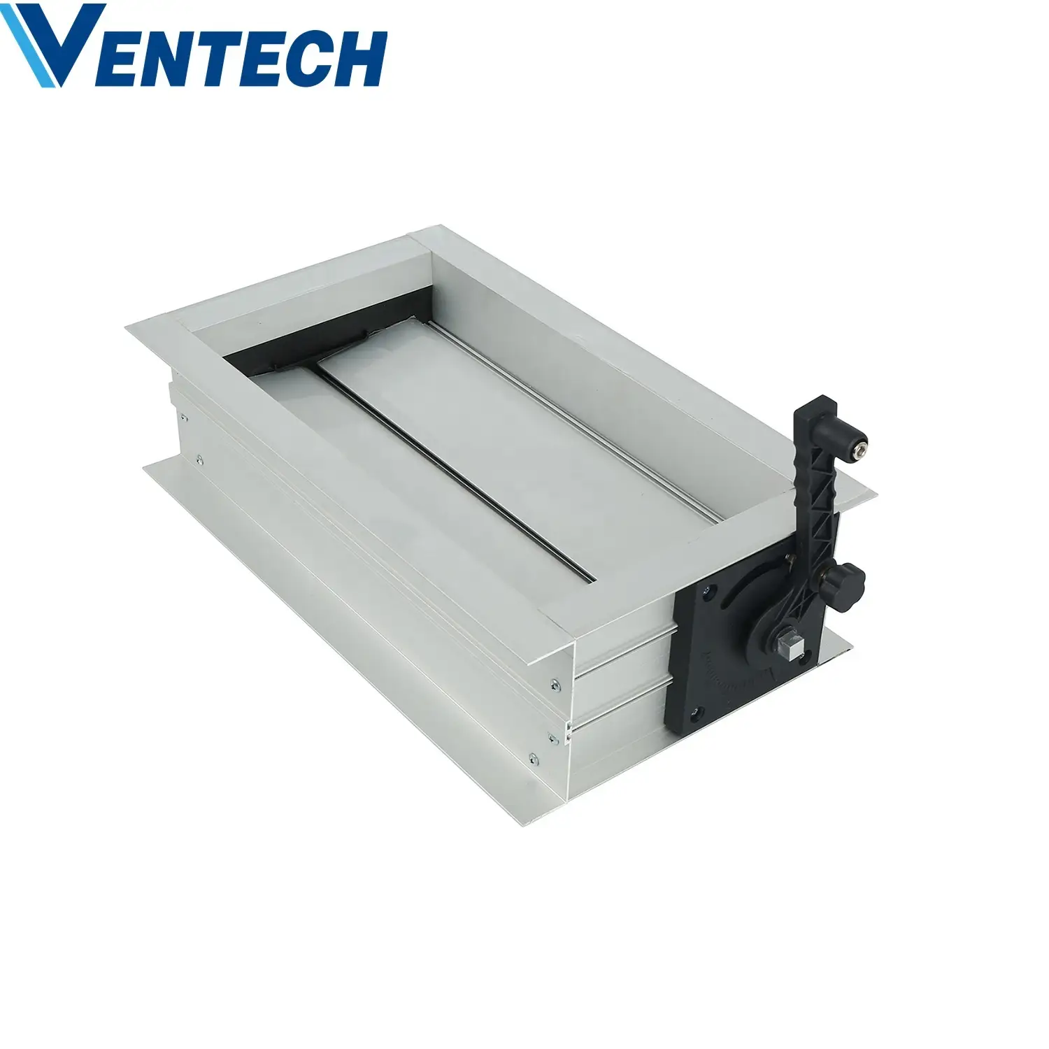 HVAC Air Duct Work Ventilation Aluminium Adjustable Oppsed Blades Gear Air Volume Control Damper 1