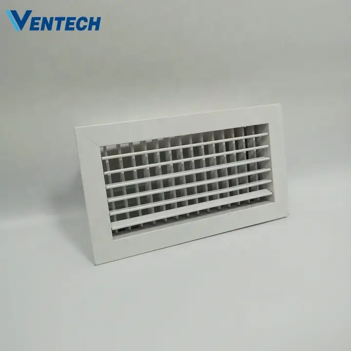 Air Conditioning Aluminium Removable Core Adjustable Double Defleciton Return Air Grille For Hvac 1