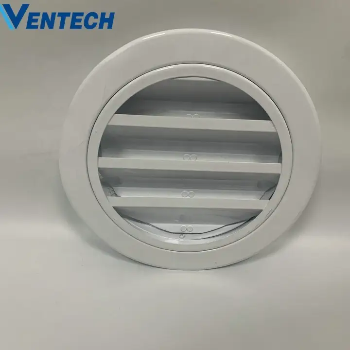 Hvac System Air Exhaust Roof Air Vents Aluminum Outlet Weather Louver For Ventilation 1