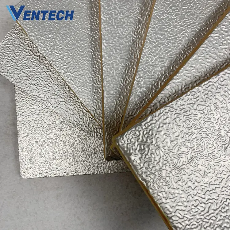 pre-insulated pir hvac air duct panel phenolic foam insulation wall board for HVAC air duct 1