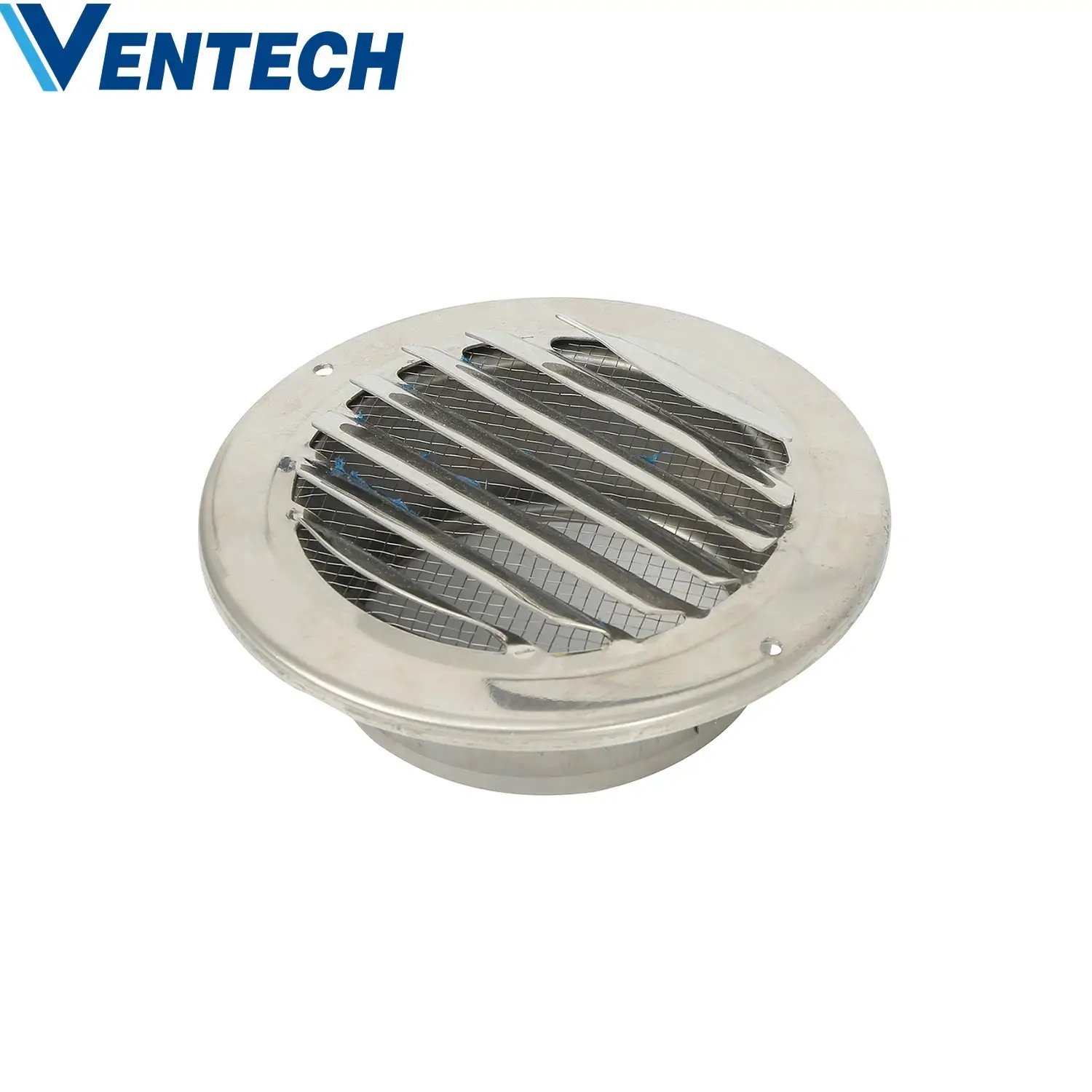 Hvac Wall Ventilation Exhaust Air Conditioner Adjustable Vent Duct Louvers Stainless Steel Round Waterproof Weather Louvers3 1
