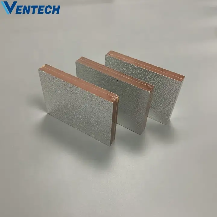 fireproof gold aluminum foil fiberglass tape phenolic pre-insulated air duct panel 1