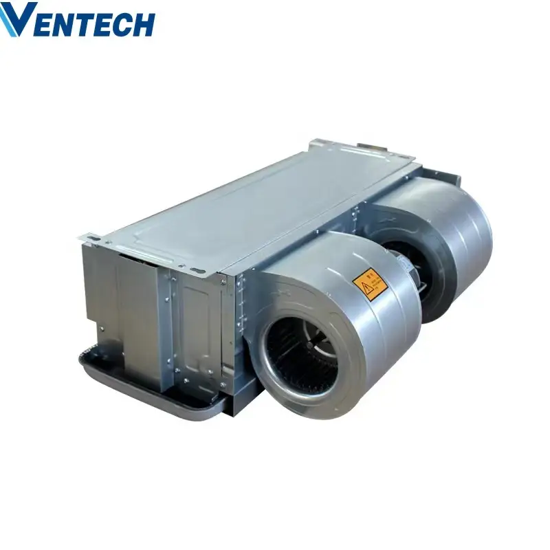 Ventech High Quality Chilled Water Air Conditioner Big Ceiling Horizontal Fan Coil Unit 1