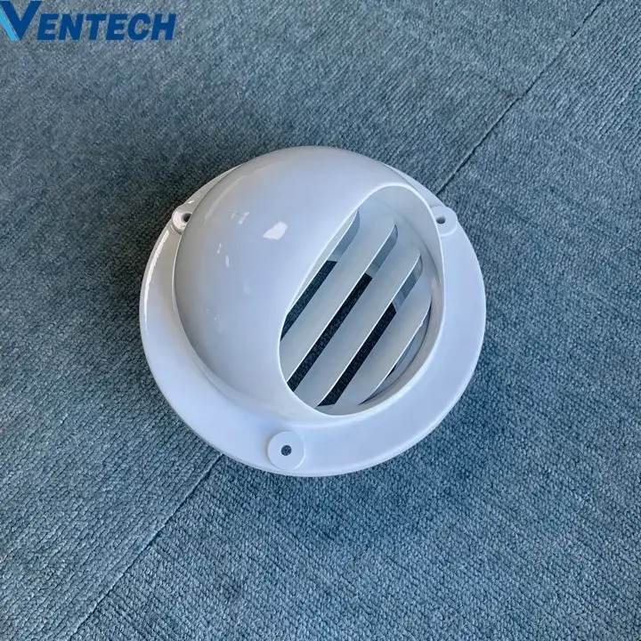 Ventech Hvac Waterproof Weather proof Hooded Louvered Stainless Steel Vent louver With Fly Net 1